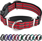 Hikiko Martingale Collar for Dogs Reflective Nylon Dog Collar with Quick Release Buckle Adjustable Training No Slip Dog Collars (Medium, Purple) - Image 11