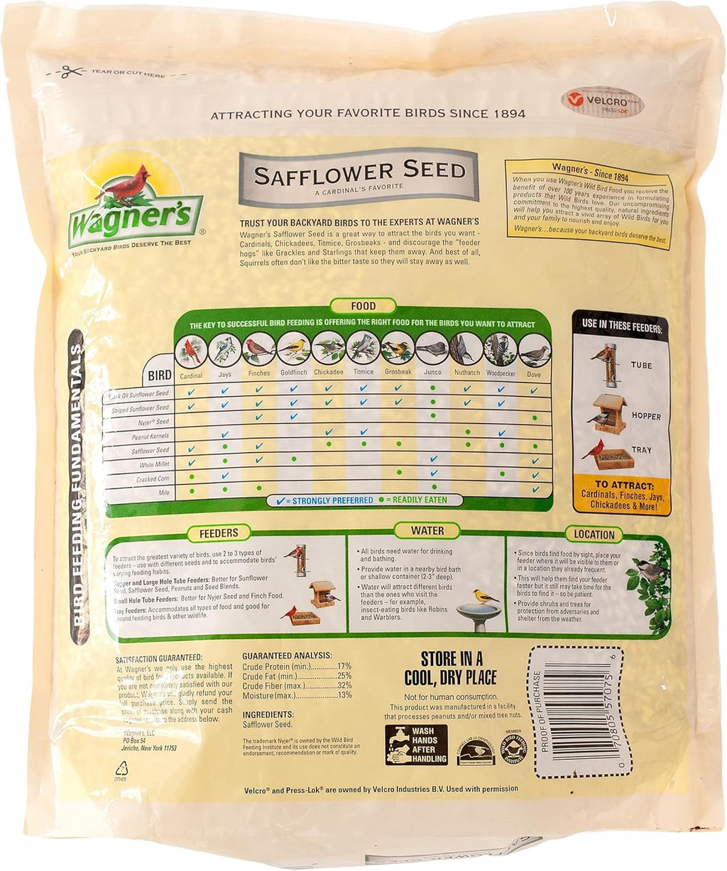 Wagner's 57075 Safflower Seed Wild Bird Food, 5 Pound (Pack of 1) - Image 2