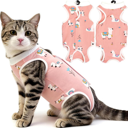Hpetppy Cat Recovery Suit After Surgery, Breathable Cat Surgery Recovery Suit for Spay Abdominal Wounds or Skin Diseases, E-Collar Alternative Wear for Small Male Female Pets (Dark Grey, L) - Image 12