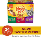 Meow Mix chicken and liver wet cat food cup