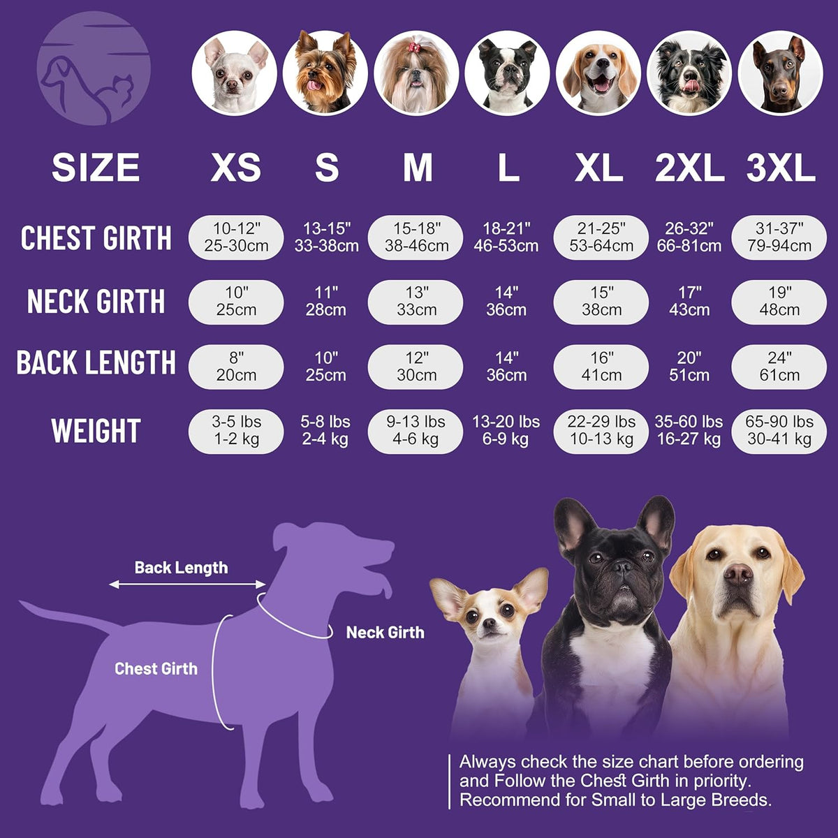 Cyeollo thermal dog onesie side profile for small dogs