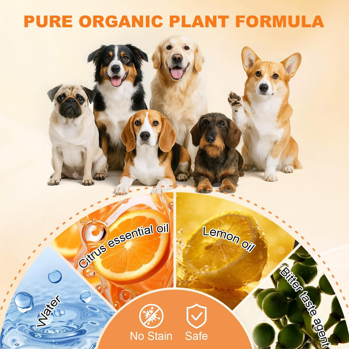 Yiqisufa dog anti-chew deterrent natural ingredients label