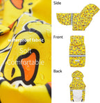 Fitwarm packable waterproof dog rain suit folded lightweight design