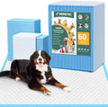 YOPETKI Extra Large Dog Pee Pads sixty count pack front view displaying product features.
