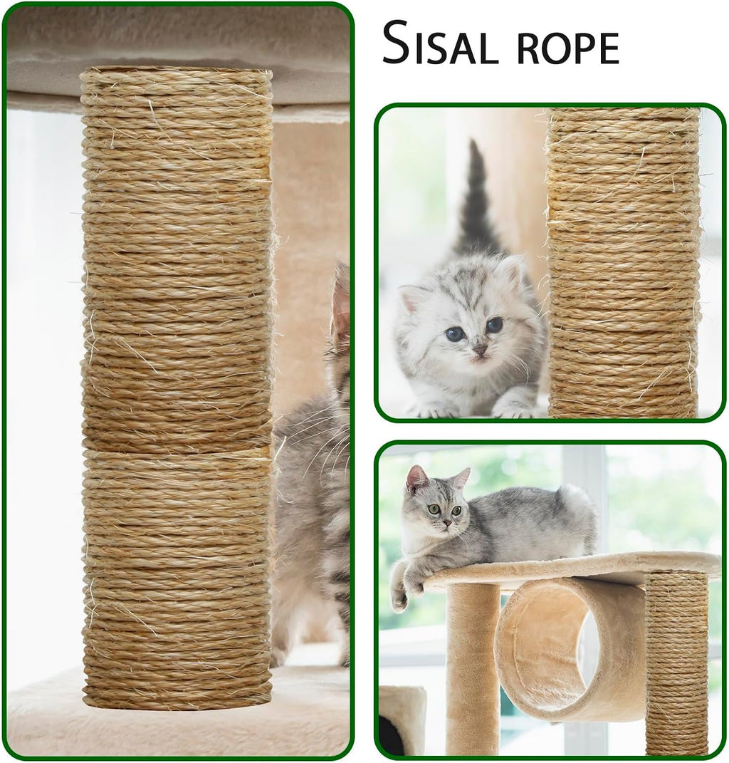 Close up view of natural sisal fiber texture