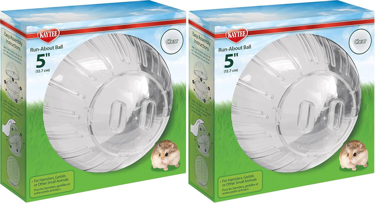 Kaytee 5" Clear Run-About Exercise Ball For Pet Dwarf Hamsters & Mice - Image 14