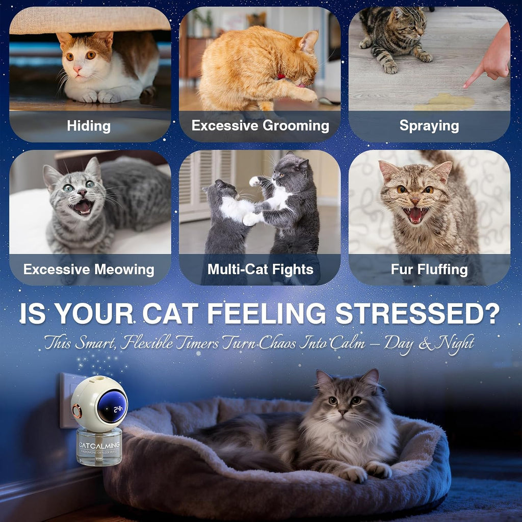 Cat calming pheromone 48 milliliter refill bottle package contents overview