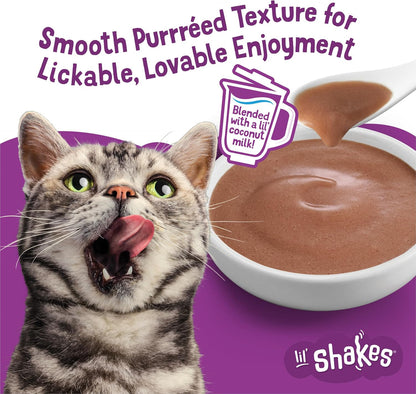 Friskies pureed wet cat food toppers sixteen pack packaging back details