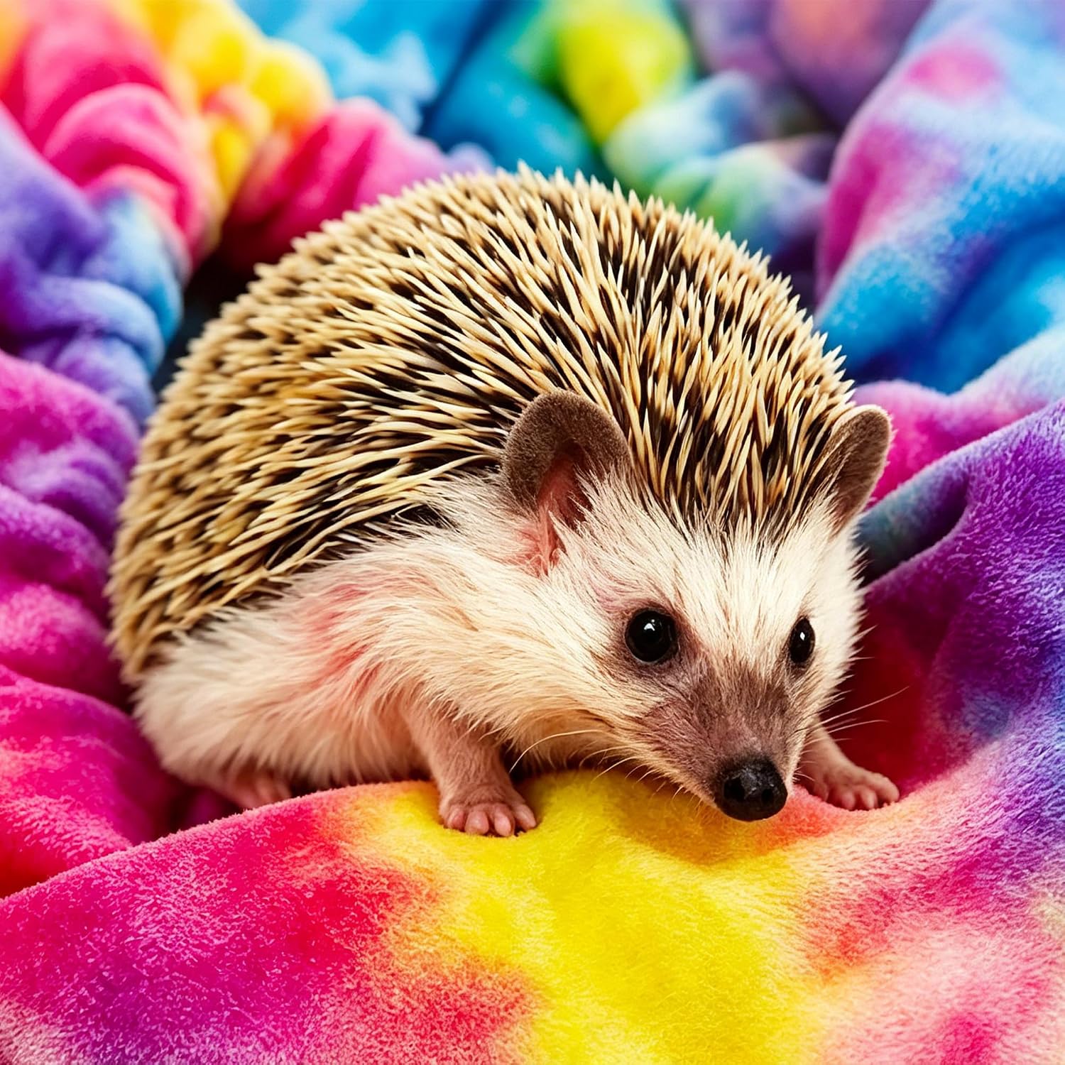 Hedgehog Bonding Scarf Hedgehog Cuddle Sack Snuggle Fleece Pouch for Sugar Glider Guinea Pig Travel Sling Carrier Bag - Image 3