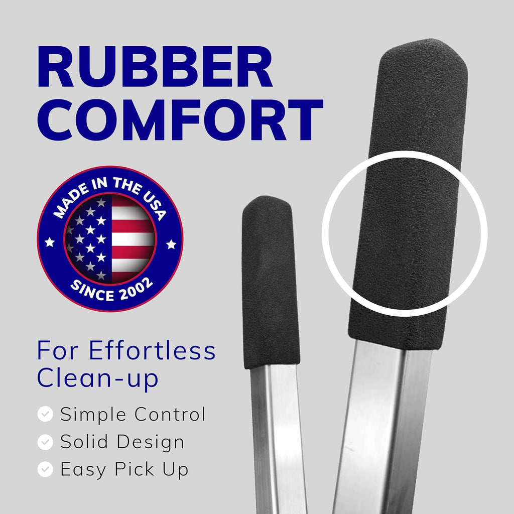 Solid bolt hinge mechanism on professional grade pet scooper