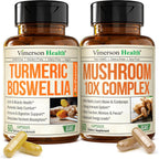 vimerson health boswellia turmeric and mushroom supplement bundle bottles