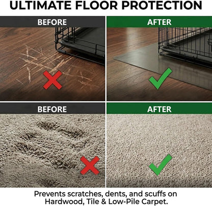Frosted non-slip backing detail of Amoyttn pet floor mat