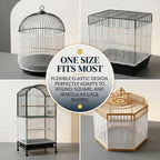 RAINFLOW 2 Pack Bird Cage Seed Catcher - Adjustable Bird Cage Skirt - Image 10