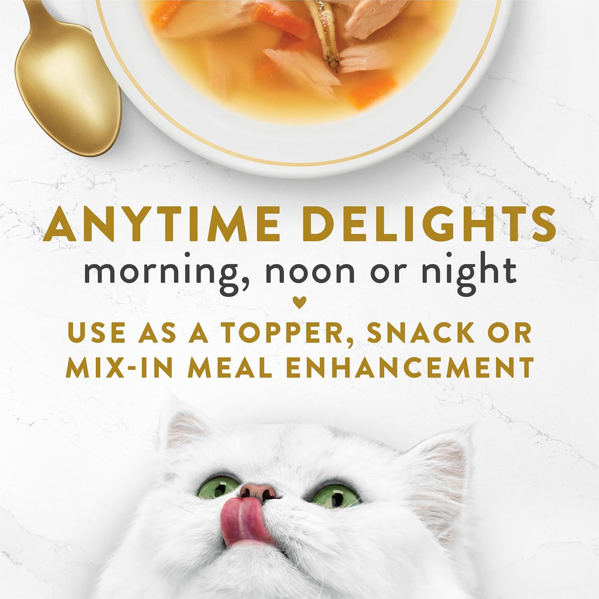 Individual 1.4-Ounce pouch of Fancy Feast cat broth