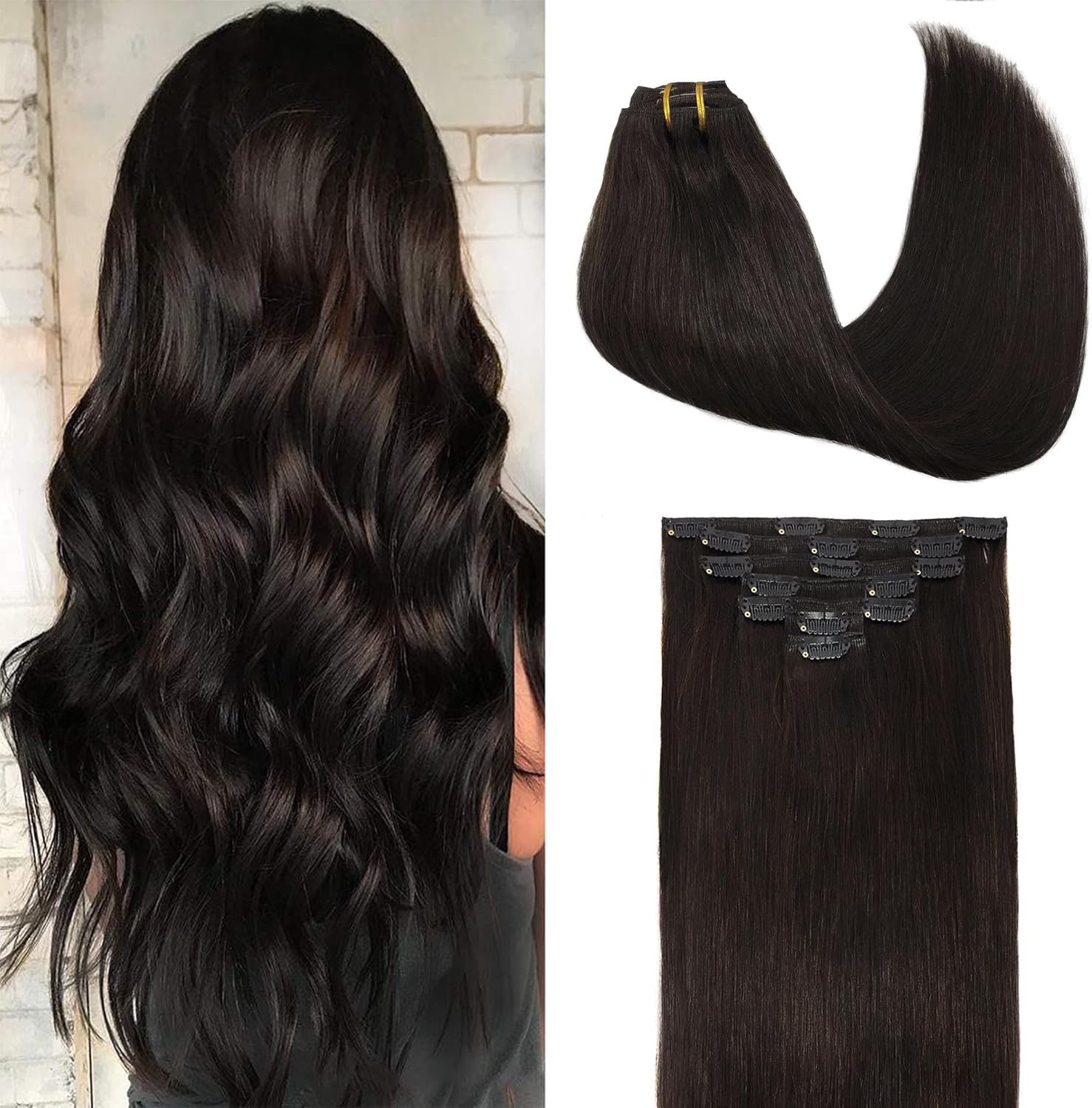 GOO GOO Clip In Hair Extensions front view of packaging
