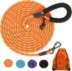 Long Dog Leash for Dog Training 16/20FT/30FT/50FT/100FT, Reflective Leash with Lockable Hook, Heavy Duty Dogs Lead Tie Out Rope for Large Medium Small Dogs Outside Walking, Playing, Camping, or Yard - Image 12