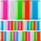 Hushee 50 piece flea comb bulk pack front view showing assorted colors