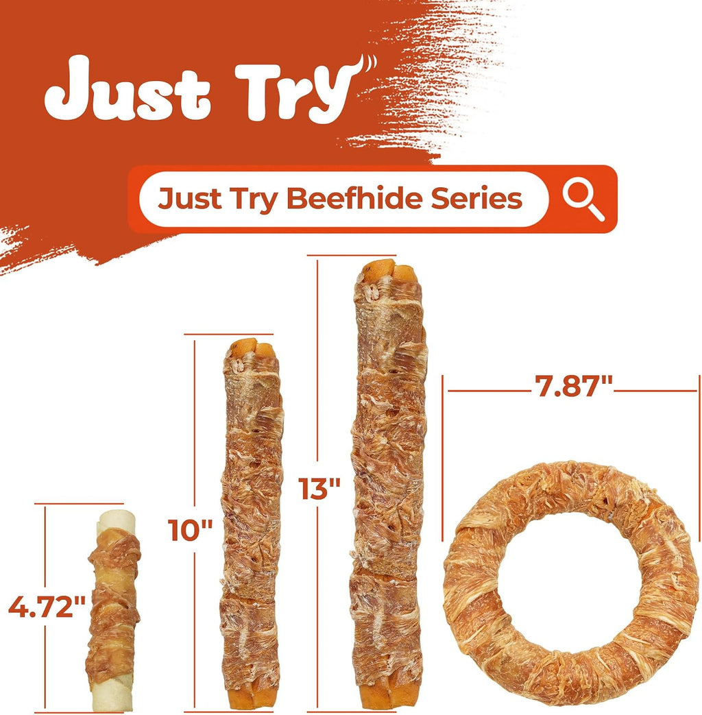 Nutritious and savory chicken wrapped dog treats for healthy teeth