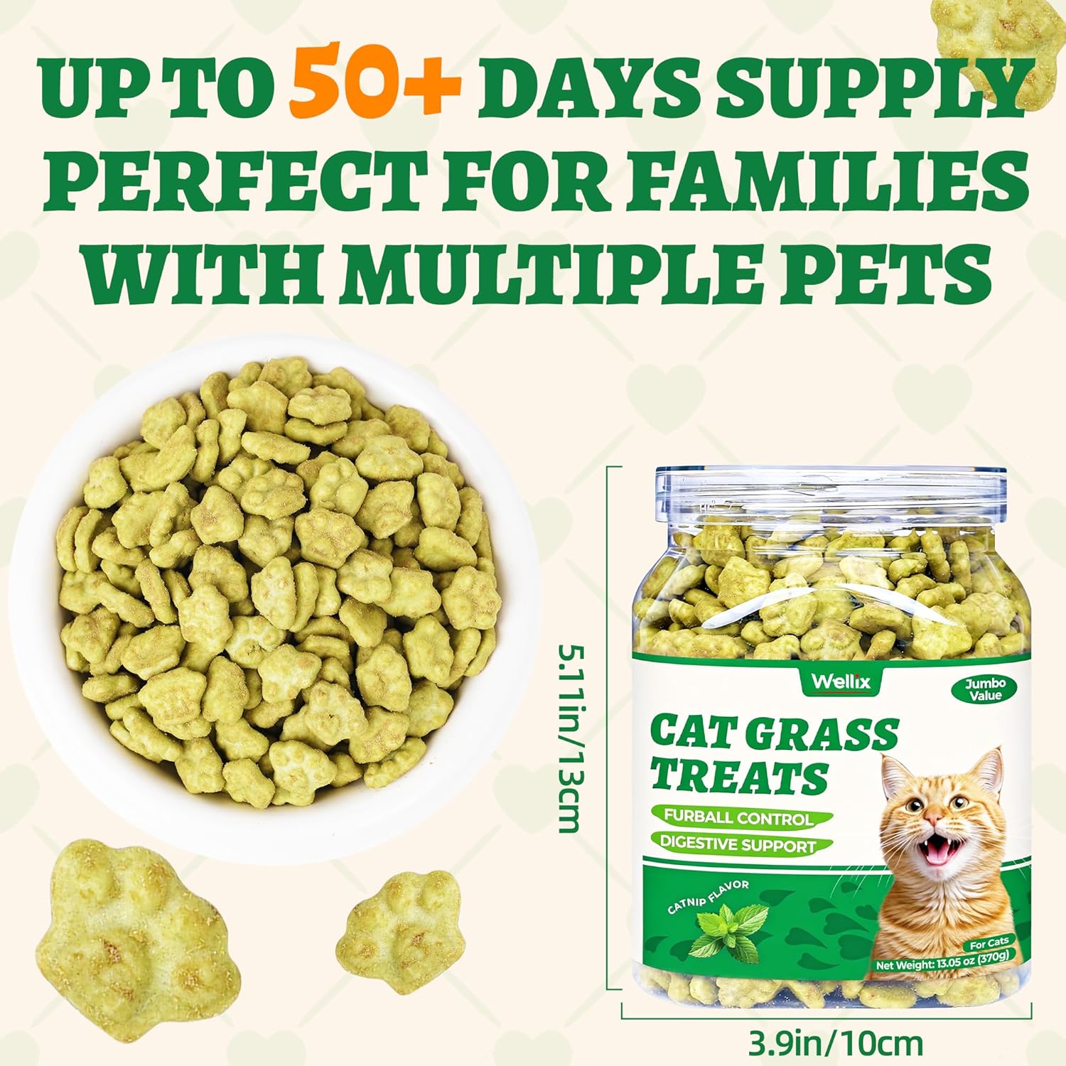 Kitten training snacks with dental cleaning benefits