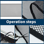 Qotang stairway safety net installed on indoor banister