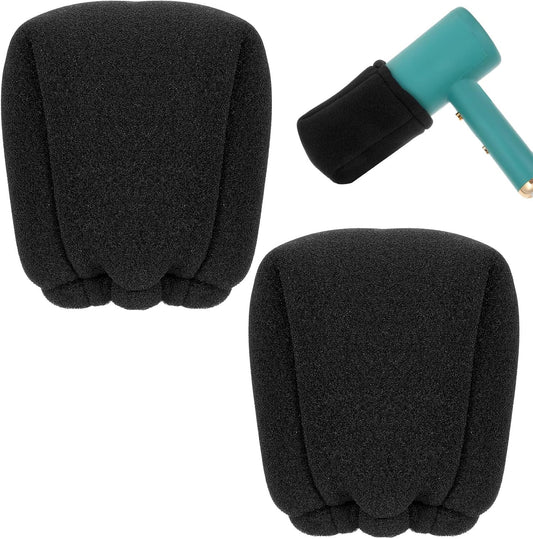 Generic universal diffuser hair dryer attachment front view showing heat-resistant black foam construction.
