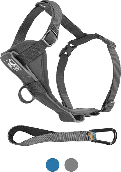 Close up of Kurgo harness quick release buckles