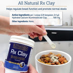 Rx Vitamins Rx Clay packaging side view with ingredients