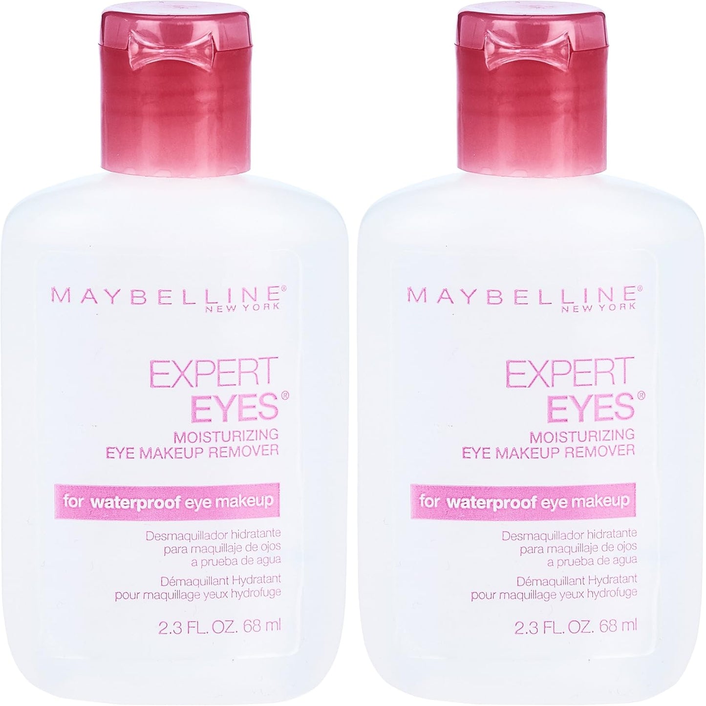 Maybelline New York Expert Eyes Moisturizing Eye Makeup Remover 2 Count front view