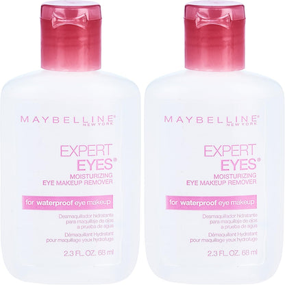 Maybelline New York Expert Eyes Moisturizing Eye Makeup Remover 2 Count front view