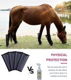 LEAFOREST small size equine fly boots hook and loop fasteners