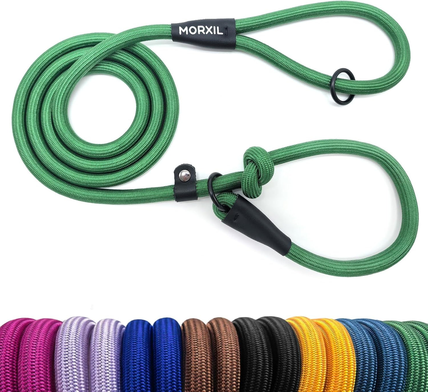 Slip Leads for Dogs, Heavy Duty No Pull Dog Training Leash, 6FT Strong Nylon Rope Slip Leash for Large Medium Dogs, Durable Comfortable Pet Control Leashes (Purple) - Image 15