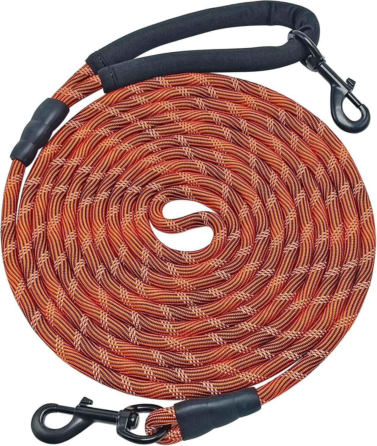 BTINESFUL Long Dog Leash, 10/15/20/30/50FT Dog Training Leash with Soft Handle, Reflective Heavy Duty Rope Dog Lead for Medium Large Dogs Outside Play, Camping (3/8" x 10ft, Blue) - Image 9