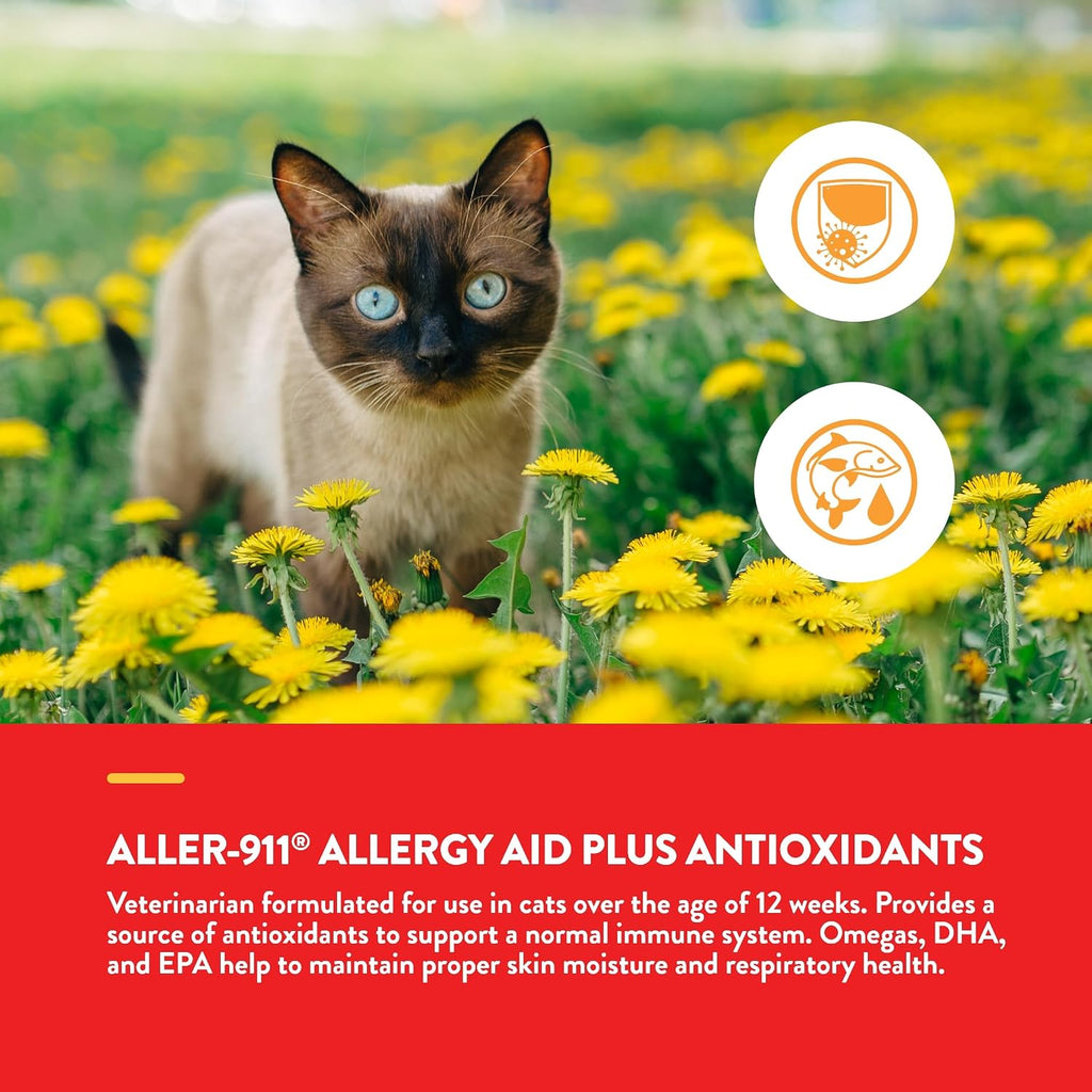 NaturVet Aller-911 immune support for cats packaging