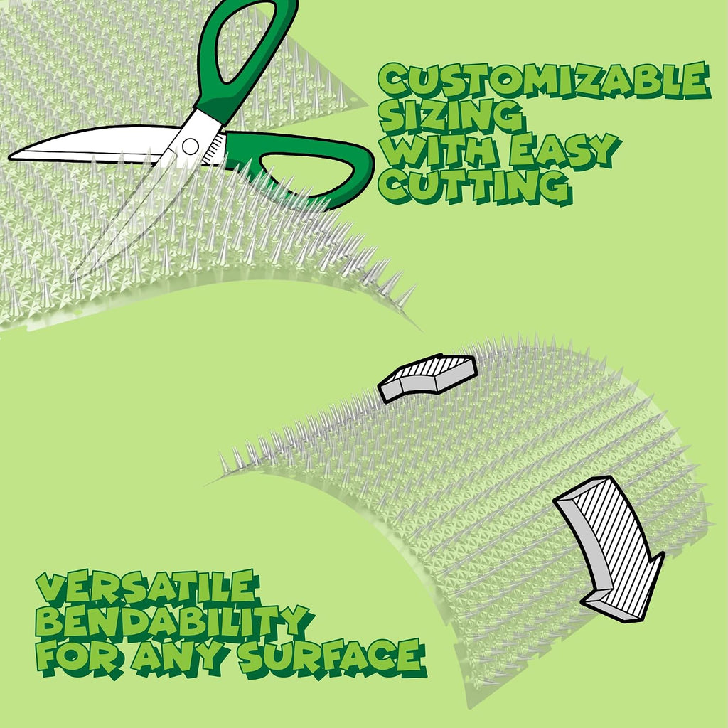 Ohlela scat mat being used as garden protector