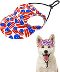 Pet Show American flag dog baseball cap front view