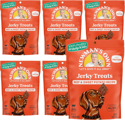 Newman's Own Original Beef Jerky Dog Treats, 25 oz Value Size Bag - High Protein, Grain Free, Grass-Fed Beef as First Ingredient, Chewy Wholesome Rawhide Alternative - Image 9