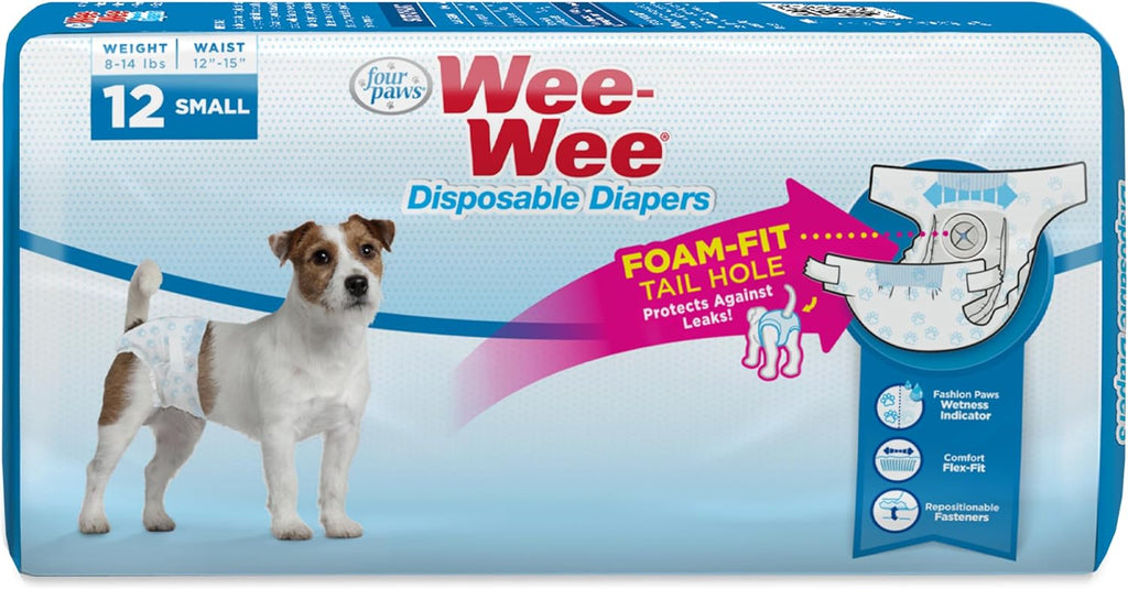 Four Paws Wee-Wee Super Absorbent Disposable Adjustable Dog Potty Training Diapers, Leak-Proof Protection for Dogs, Size Large, Over 19" Waist, 36 Count - Image 13