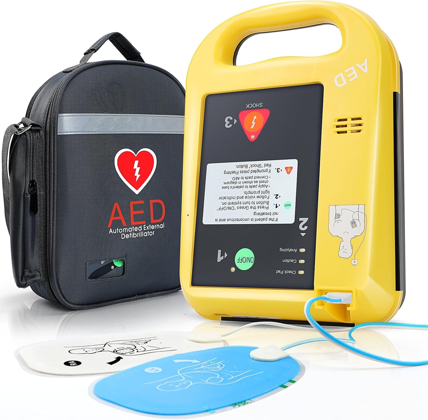 JIALANRW Automatic External Defibrillator front view portable medical equipment