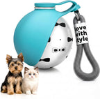 Portable Dog Water Bottle for Walking,10oz Stainless Steel Pet Water Dispenser with Foldable Silicone Bowl,Leak-Proof Puppy Water Bottle for Small Dogs,Cats,Hiking,Travel Outdoor UseBlue - Image 9