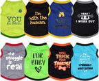 Premium imported pet clothing collection for fashionable dogs close up view