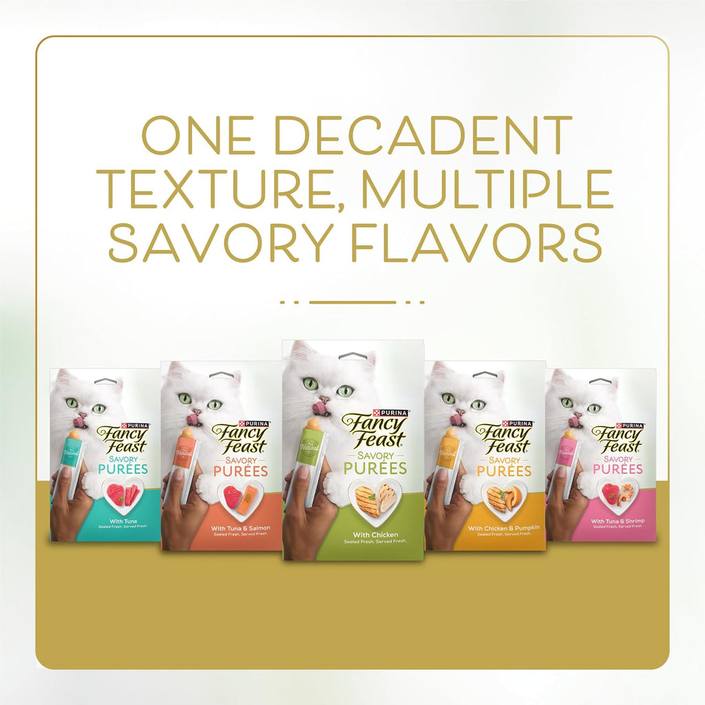 Premium Fancy Feast Savory Puree Naturals for adult cats