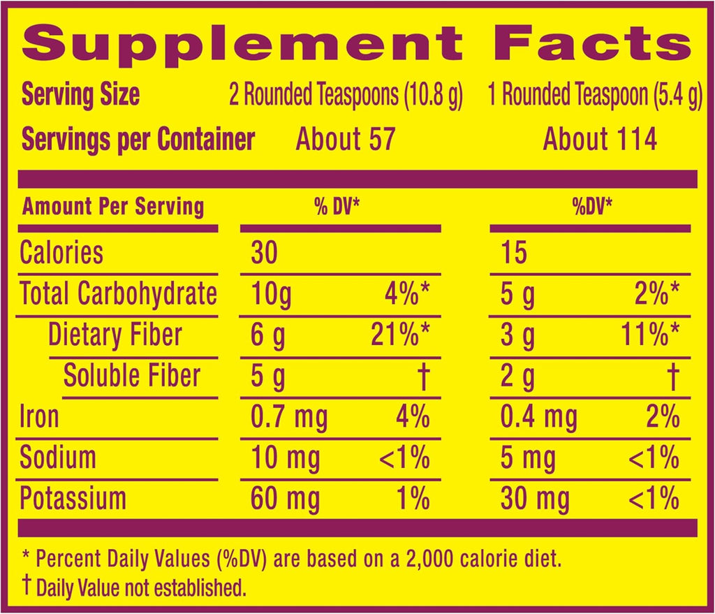 Metamucil, Daily Psyllium Husk Powder Supplement, Sugar-Free Powder, 4-in-1 Fiber for Digestive Health, No Added Sweetener, 114 teaspoons - Image 7