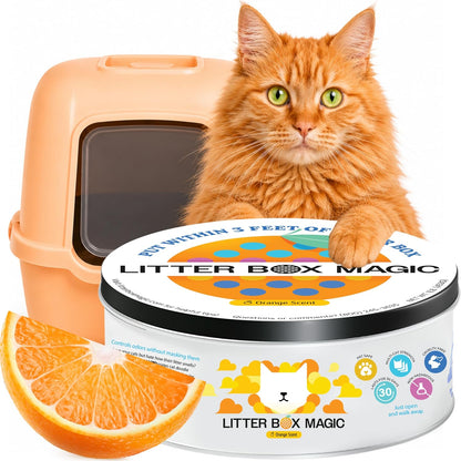 Litter Box Magic Cat Litter Deodorizer (Fresh Scent, 16 Oz, Pack of 1) - Premium Cat Litter Odor Eliminator Gel Jar | Cat Odor & Stain Removers, Urine Odor Eliminator & Pooping Deodorizer, Non Toxic - Image 10