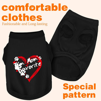 Paiaite dog tank top with heart and paw graphics