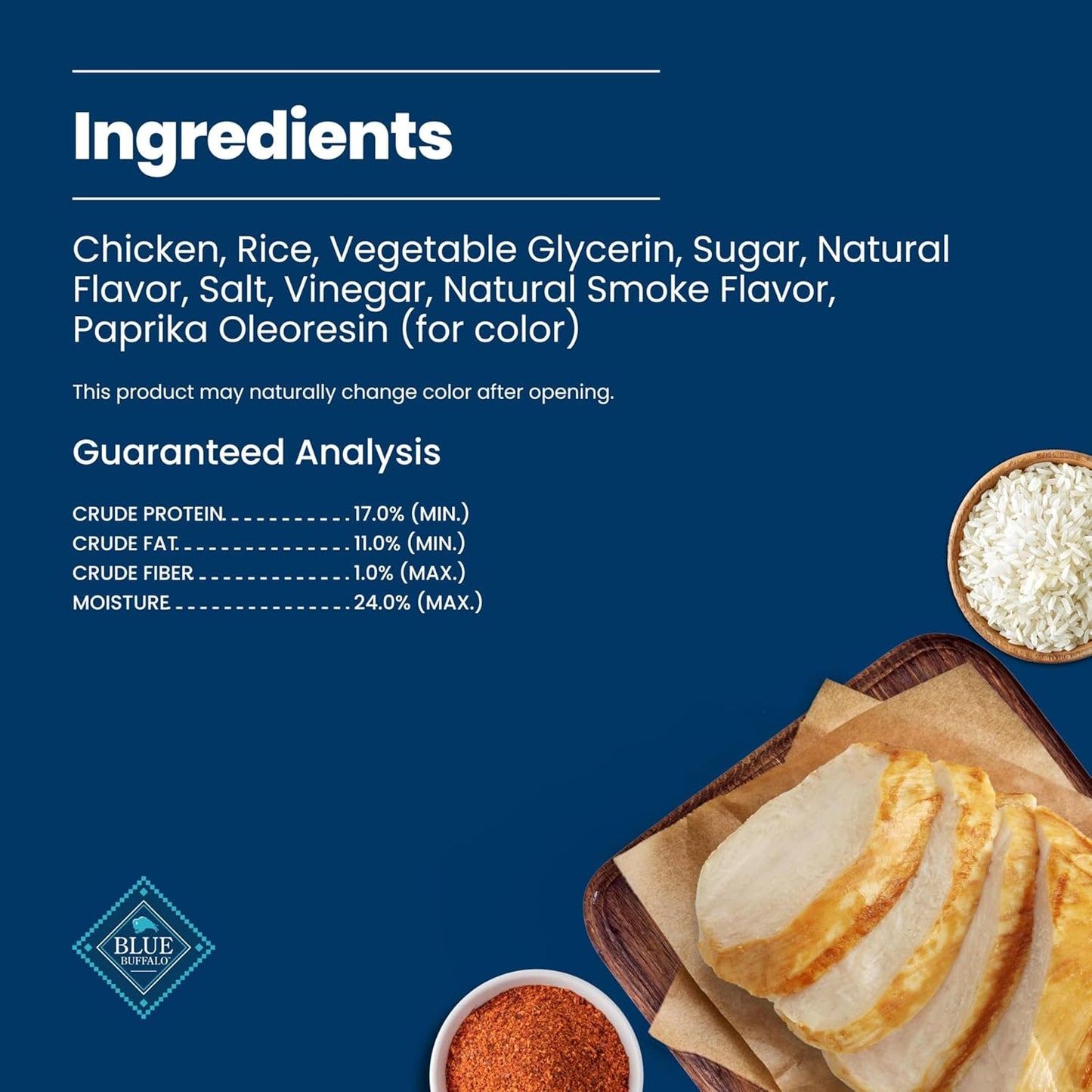 Blue Buffalo premium pet food treats packaging graphic