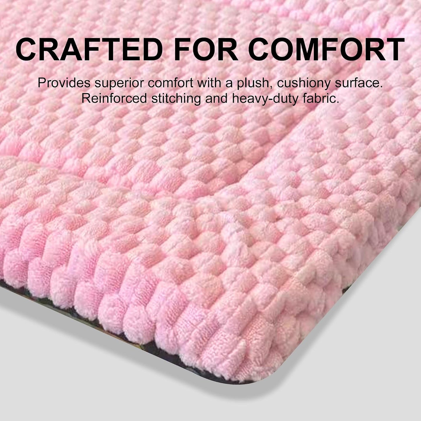 Sunshe machine washable dog bed pink inside a standard travel carrier