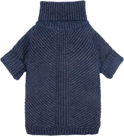 Fitwarm Thermal Knitted Dog Sweater Doggy Winter Coat Pet Clothes Doggie Turtleneck Jacket Puppy Outfits Cat Sweatsuit Sage Green Medium - Image 9