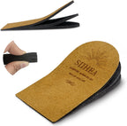 SIIHEA Adjustable Heel Lifts Medium front view showing customizable layers