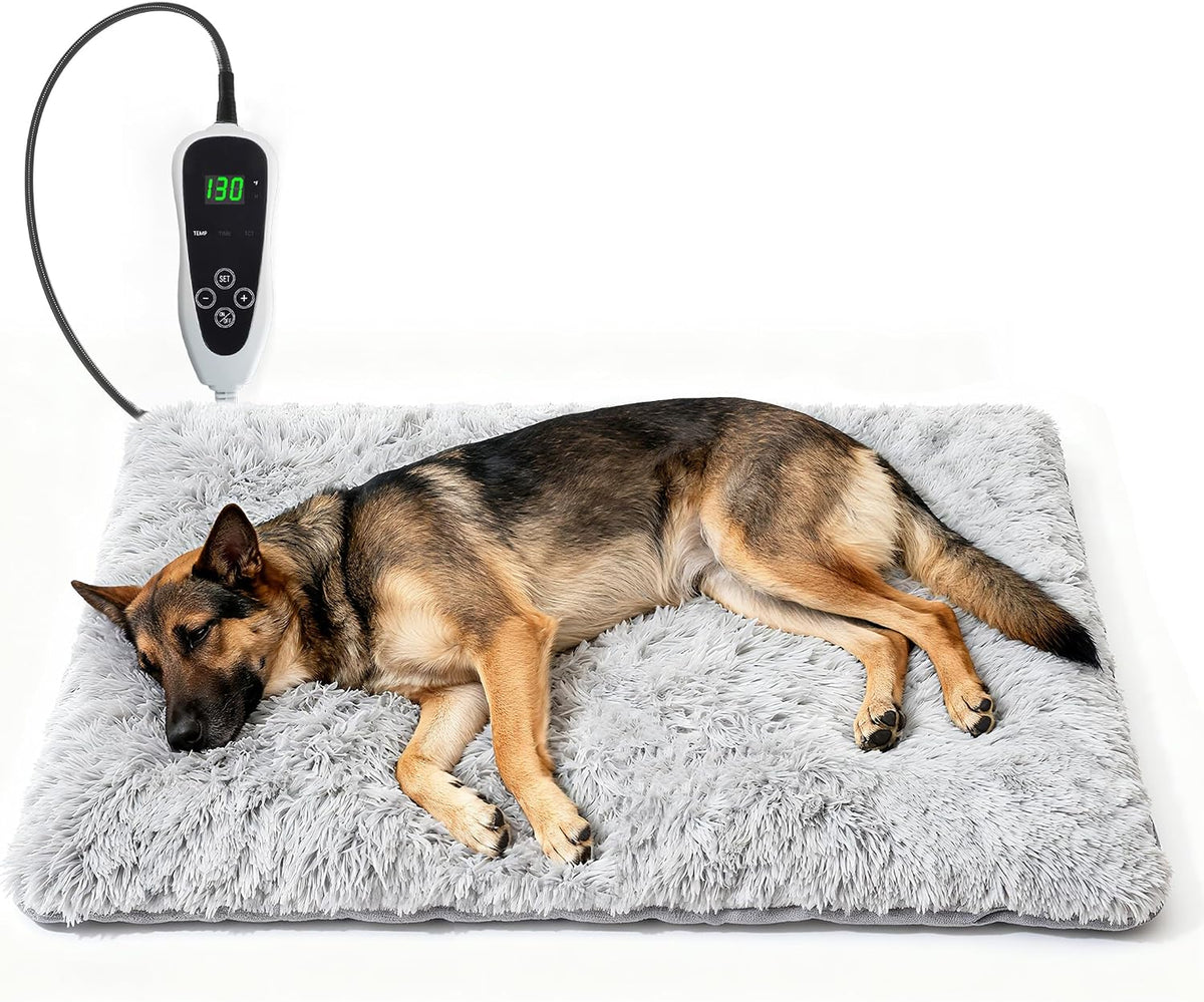 GOLOPET Cat Heating Pad 18x18 in with Smart Thermostat Switch and Power Line Protection Tube,Obtained MET and UL Dual Certification,Waterproof Pet Heating Pad for Cats, Long Velvet Cloth Cover - Image 13