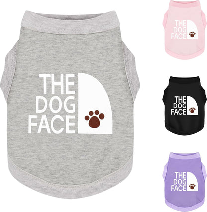 Paiaite Personality Canine Attire front view grey dog shirt
